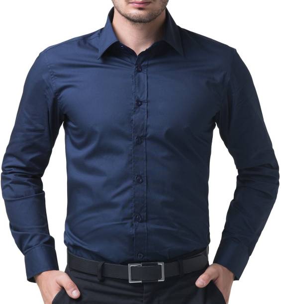 navy blue formal shirt for ladies